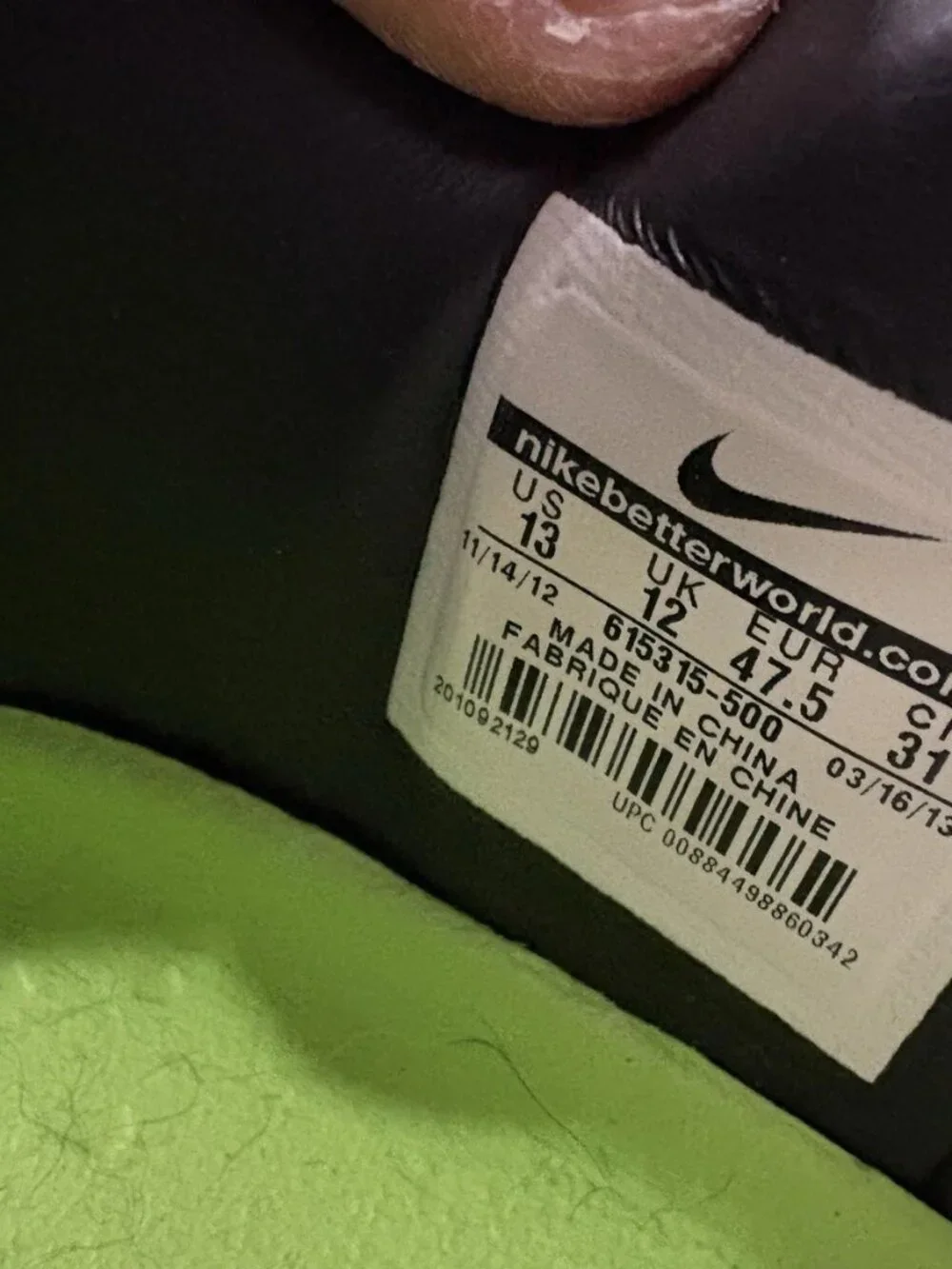 Nike worn men’s